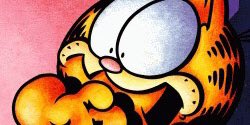 Garfield's tweet image. The meatloaf in the back of the fridge. Now that's scary. #FridayThe13th