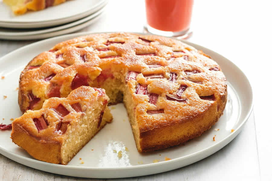 Recette247 Gateau Amandine A La Rhubarbe Avec Thermomix Thermomix Gateaux Recette T Co Acqkfrywik