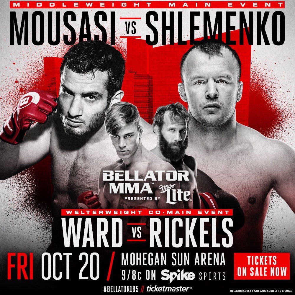 SusanCingari's tweet photo. RT BellatorMMA RT ScottCoker: Next Friday: #Bellator185
November 3: #Bellator186

Both LIVE &amp; FREE on spike #FallF… https://t.co/U6JZM5jT7s