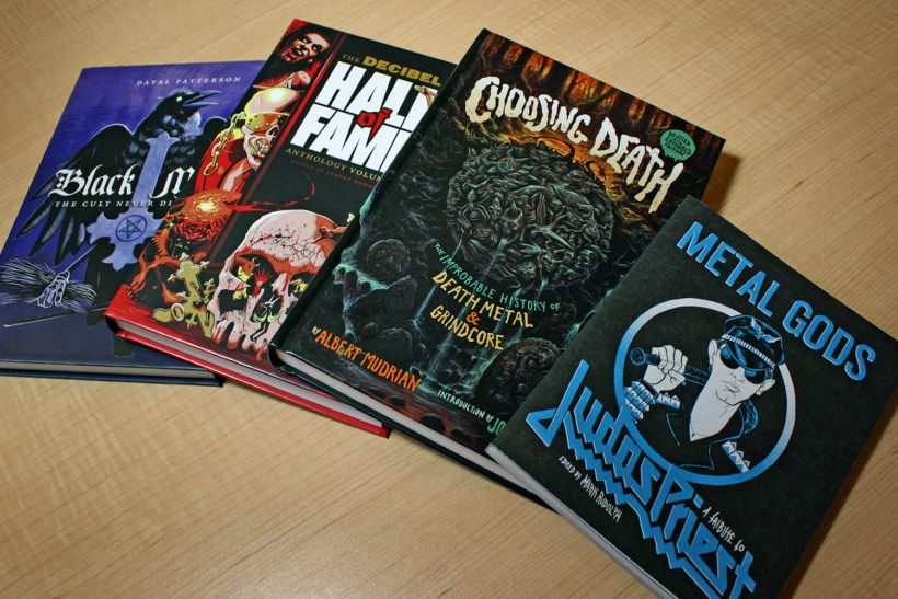 dbmagazine's tweet photo. This Friday the 13th, read bloody more. Enjoy 20% of all Decibel books titles! #onlyprintisreal https://t.co/GflogtHCuE https://t.co/BAVIai3Fqy