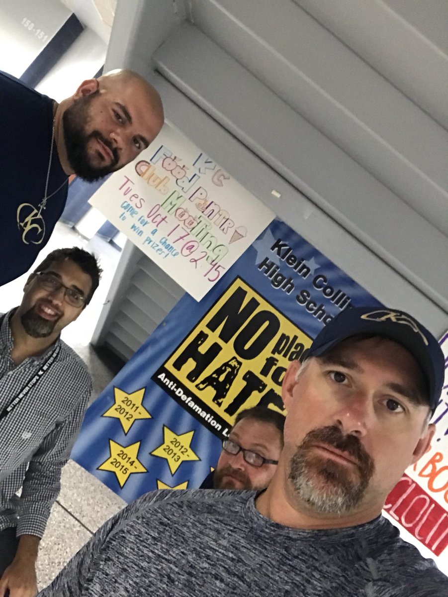 CoachMTroutman's tweet photo. KC Selfie Challenge- Visual of Continuous Improvement, Reimagine Learning, Cultivate Learning, Build Community #group27 @KleinCollins https://t.co/Dp3n7TuJ7S