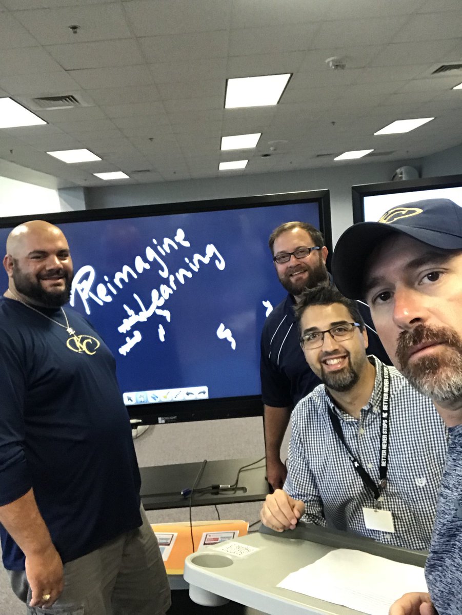 CoachMTroutman's tweet photo. KC Selfie Challenge- Visual of Continuous Improvement, Reimagine Learning, Cultivate Learning, Build Community #group27 @KleinCollins https://t.co/Dp3n7TuJ7S
