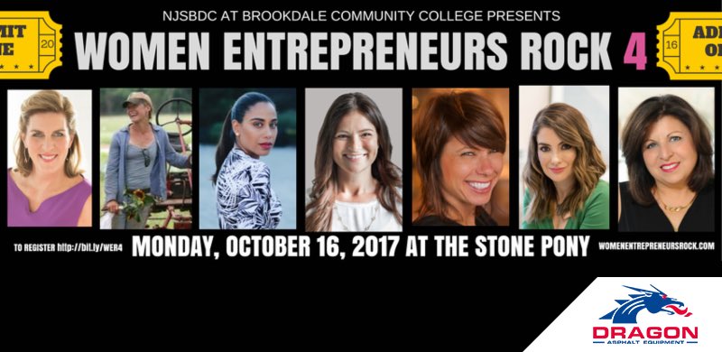 DragonAsphalt's tweet photo. Our President/CEO will be attending Women Entrepreneurs Rock at The Stone Pony on Monday, October 16th from 6 - 9:30PM.

 #networking https://t.co/YkDNZhuNCN
