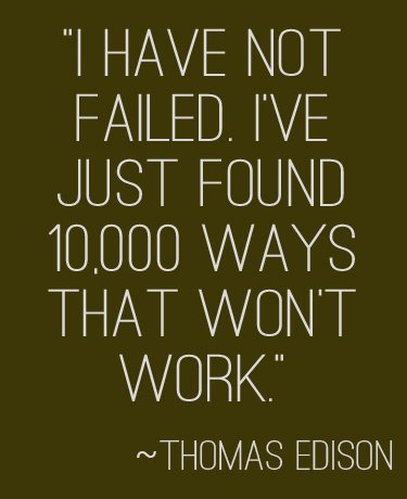 Love this perspective! Expect failure and keep trying. #PrinciplesofPractice