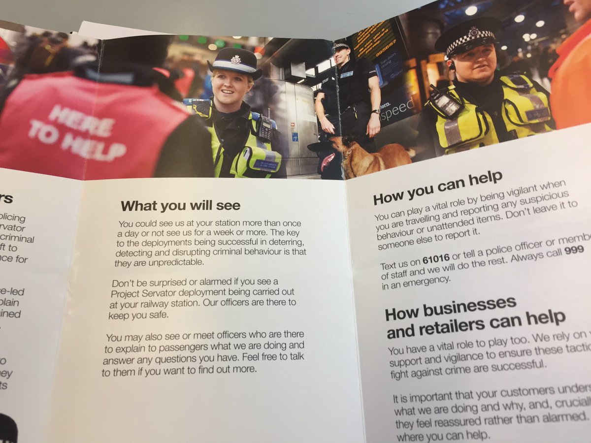 ChiefJersey's tweet image. VERY impressed watching the #ProjectSevator team at Waterloo. 22 officers incl. dog handlers, firearms officers #keeping us safe