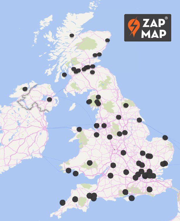 zap_map's tweet photo. So far in October we've added 74 new devices to Zap-Map across 47 locations. Add any we've missed here ➡️https://t.co/x0wtRPj4QF #EVs https://t.co/jMVxCpS7FP