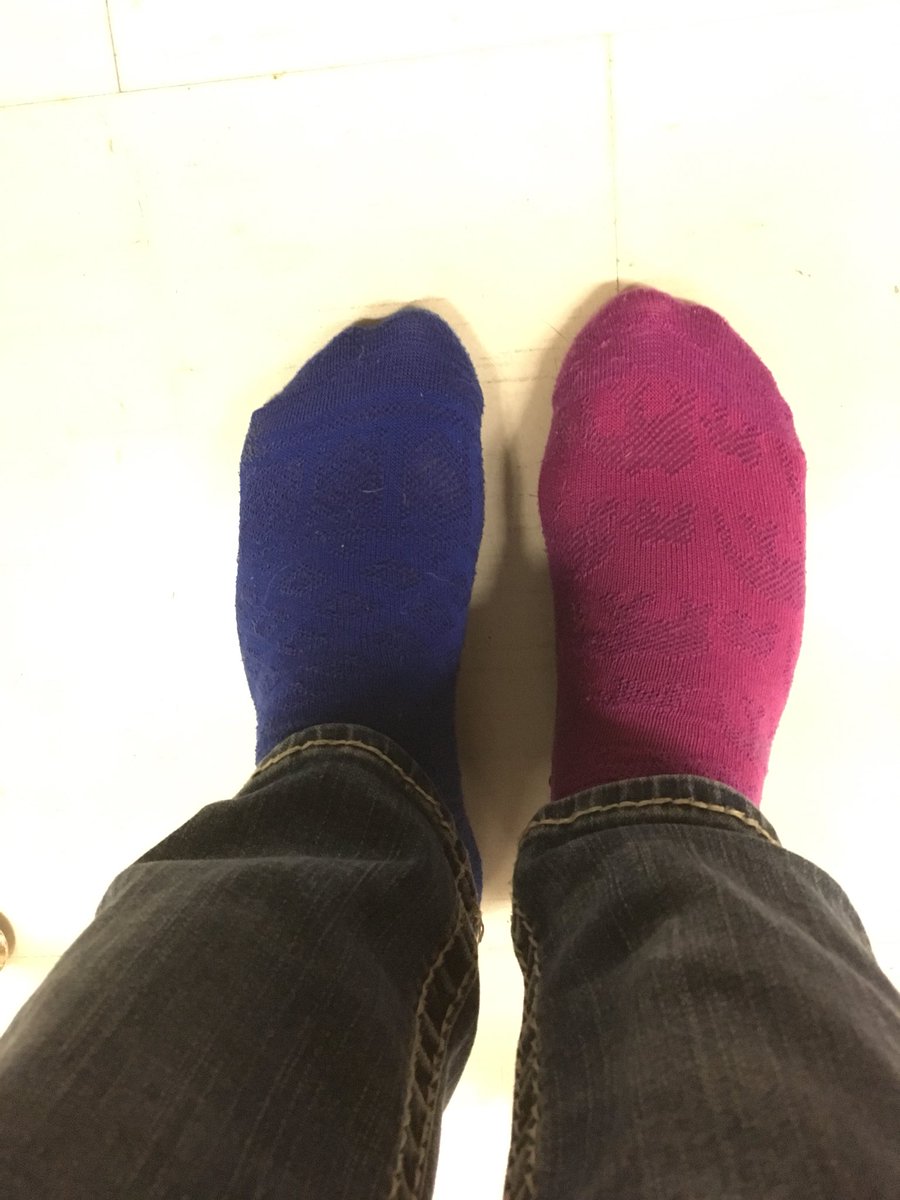 CaitRenee95's tweet photo. What even are matching socks? #tvdsbsockchallenge #TVDSB https://t.co/X6ZYoWzxYS