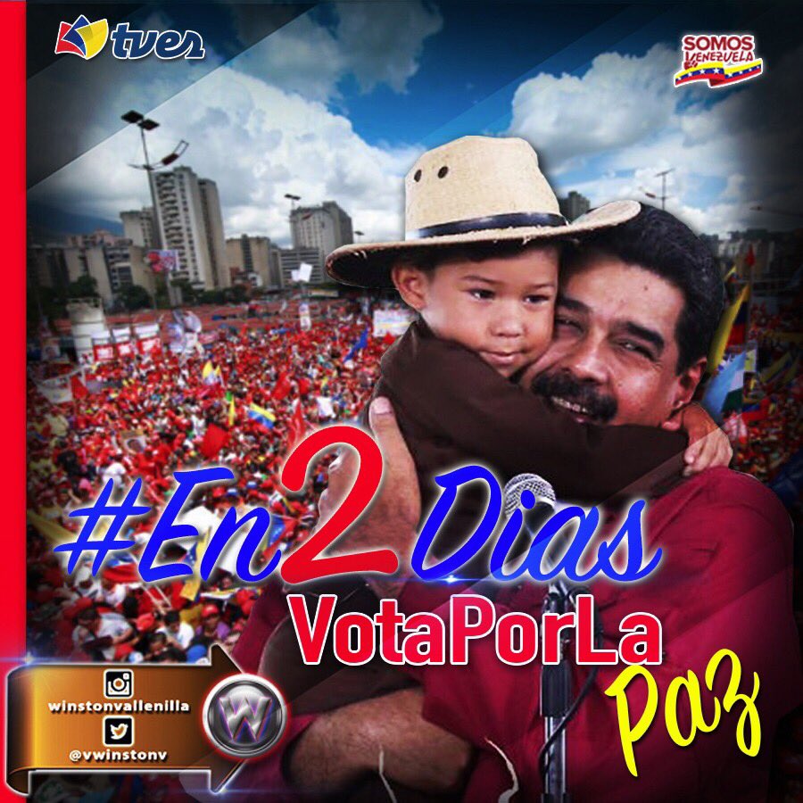 vwinstonv's tweet photo. Vota por la paz, vota por la unión entre hermanos, vota por la esperanza, este domingo #15Oct ¡Venezuela vota! #En2DiasVotaPorLaPaz https://t.co/UtsY5RqTKB