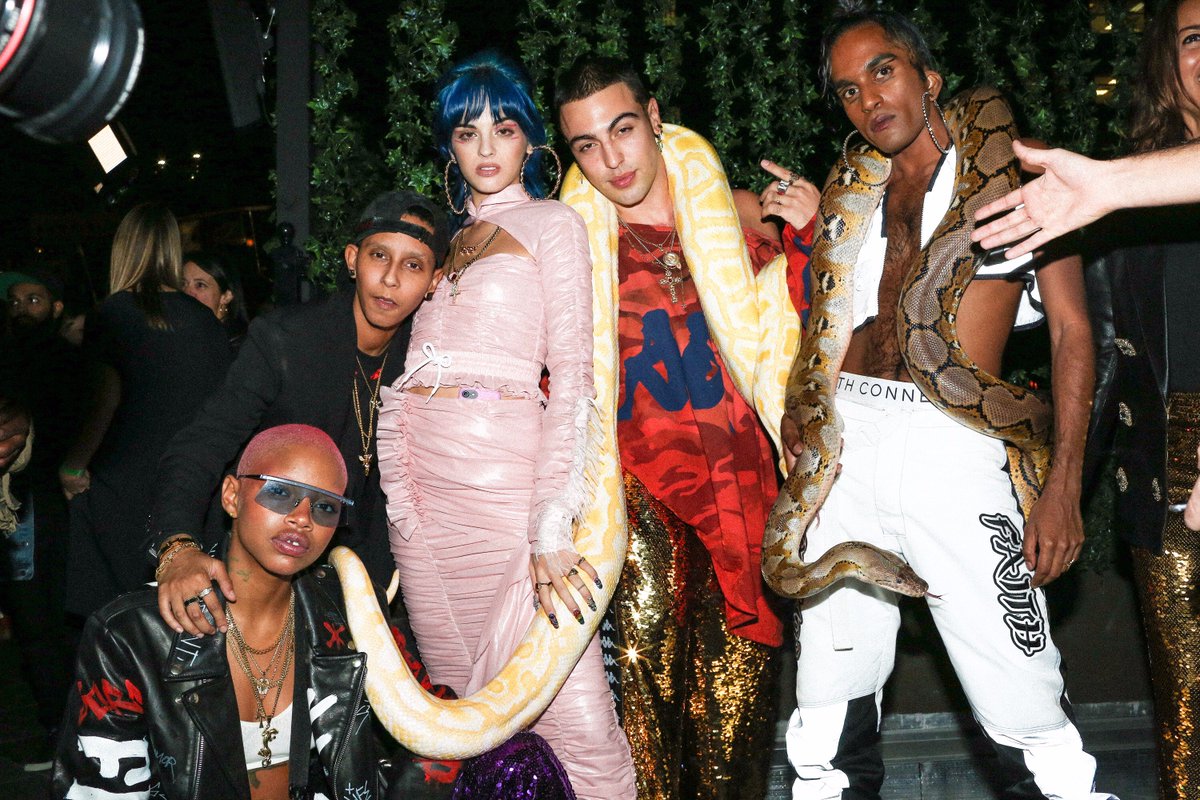 made's tweet photo. SNAKE #SQUAD 🐍 Last night celebrating #faithconnexion's capsule collection with @sitabellan at @moxytimessquare. #moxyxmade #atthemoxy https://t.co/7cc05VoeP2