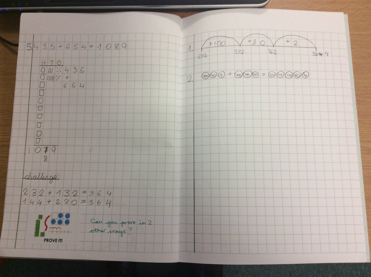 Prove it! Using two alternative methods of calculation to show greater depth reasoning. #greaterdepth #stickers