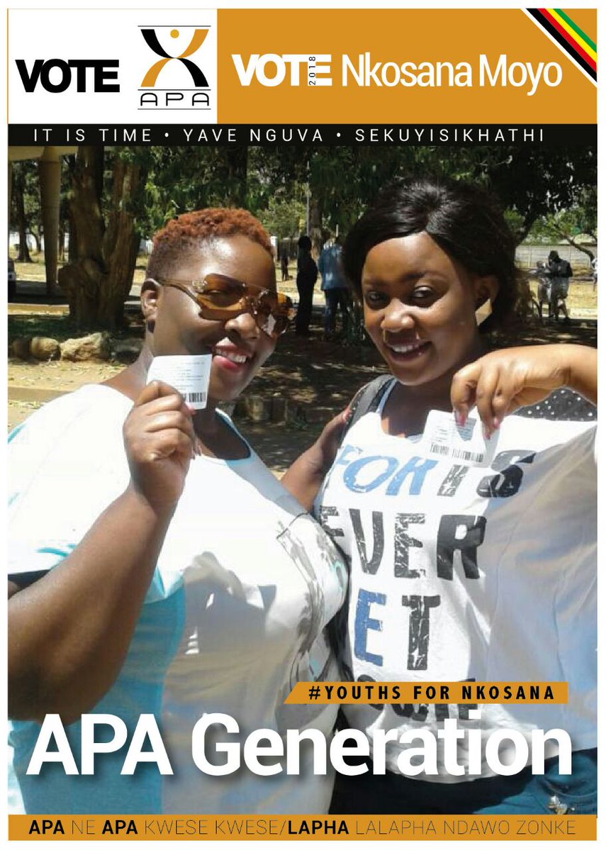 APAZimbabwe's tweet photo. @263Chat Today's youth are APA generation. They are looking for jobs a lasting future and a prosperous democratic country. It is time! https://t.co/ldPNPHc9eN