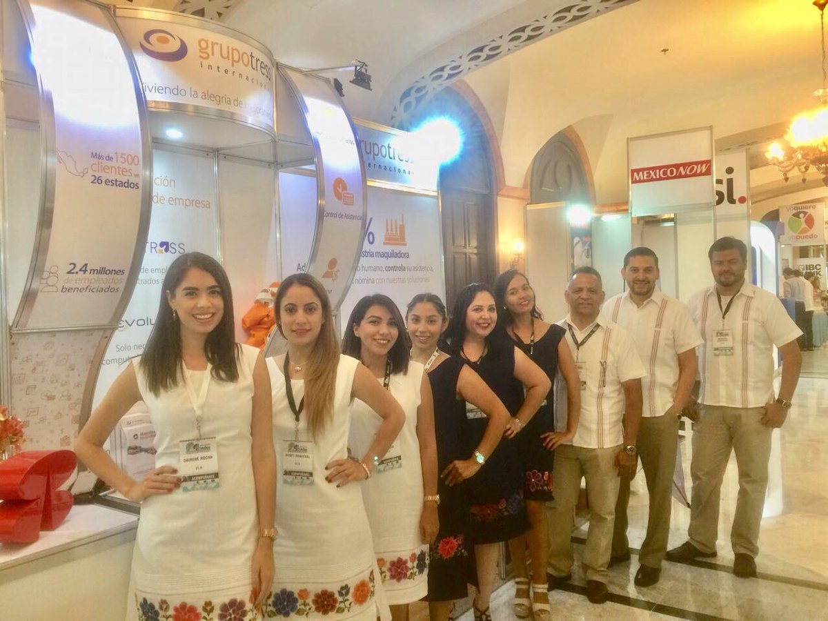 GrupoTress's tweet photo. 2do día en #Index2017 #Mérida, también estaremos por acá el día de hoy ¡Los esperamos! EquipoGTI https://t.co/3YyCuJUzHb