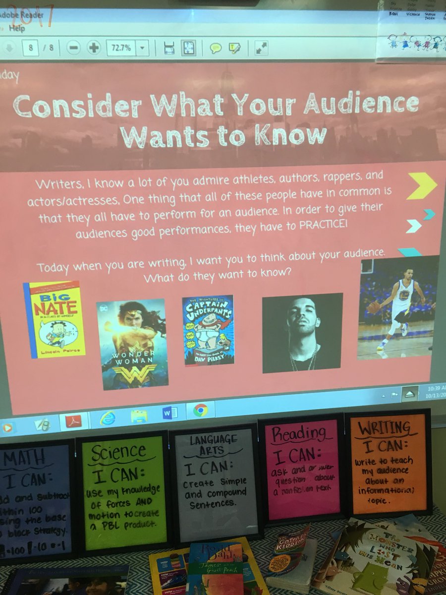mspittsDSES's tweet photo. Love our #LucyCalkins lesson today &amp; seeing my kiddos edit &amp; think of questions to answer in their nonfiction writing for their audiences! https://t.co/As7uQQeJMq