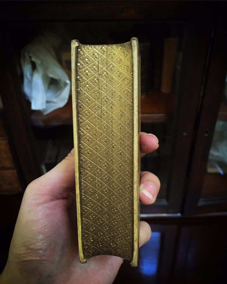Rookebooks's tweet photo. It's also #foredgefriday. This lovely pocket sized Bible was sent to a customer earlier this week. #foredge #gilt #gauffered https://t.co/4yDVO6V1tk
