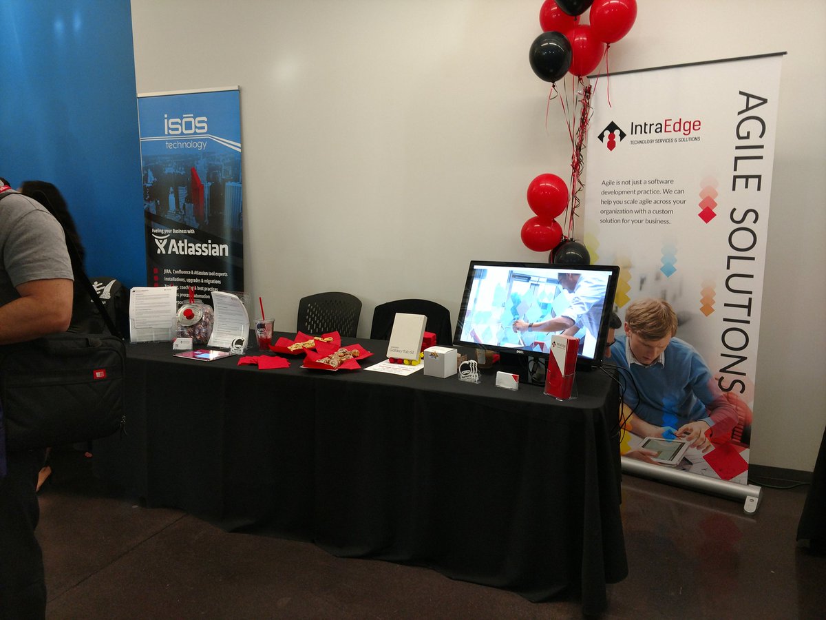 drigin's tweet image. Stop by and see #IntraEdge #AgileNinjas at #AgileAz. Enter the raffle for a Samsung Galaxy Tab 2 tablet and check out our swag!