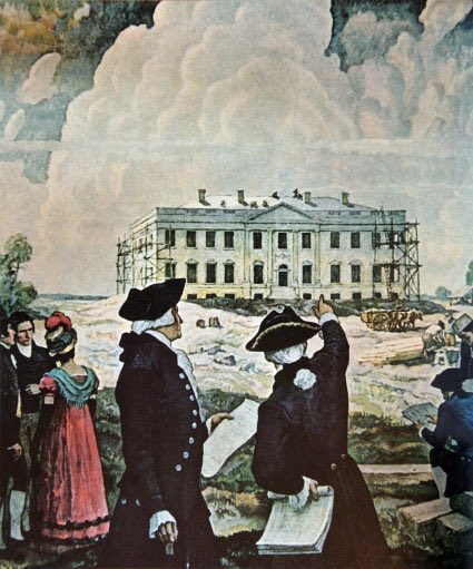 The cornerstone of the White House was laid on October 13, 1792, on a site chosen by George Washington.