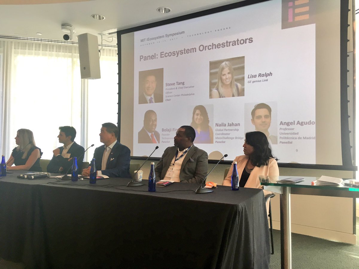 johnbreslin's tweet photo. Megan Mitchell @mitlegatum intros Ecosystem Orchestrators panel @stephenstang @MeetLisaRalph @bolajifinnih @naila_jahan @afagudo #iecosystem https://t.co/XzNxmQTR9e