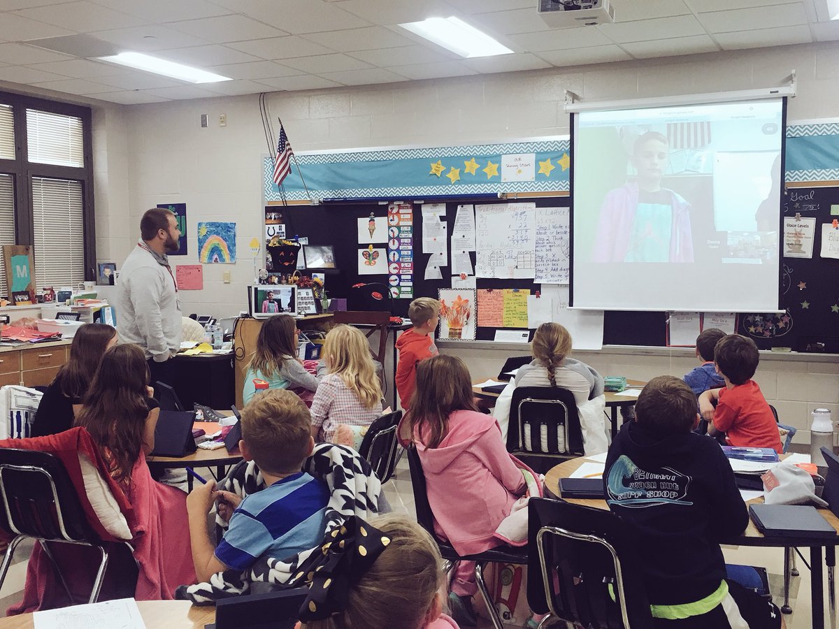 MrsMerritt3rd's tweet photo. Mystery Google Hangout=BLAST!Connected w/ Pennsylvania school! #createextraodinary #mysterylocation @jayl0vell @SCE_MrDehr @SCEPrincipal https://t.co/f9SDnEJiTA