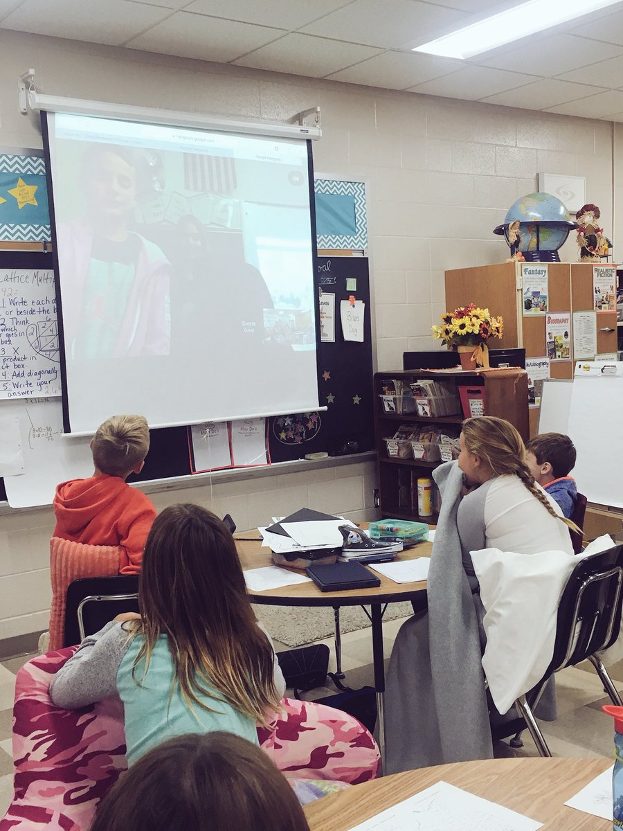 MrsMerritt3rd's tweet photo. Mystery Google Hangout=BLAST!Connected w/ Pennsylvania school! #createextraodinary #mysterylocation @jayl0vell @SCE_MrDehr @SCEPrincipal https://t.co/f9SDnEJiTA