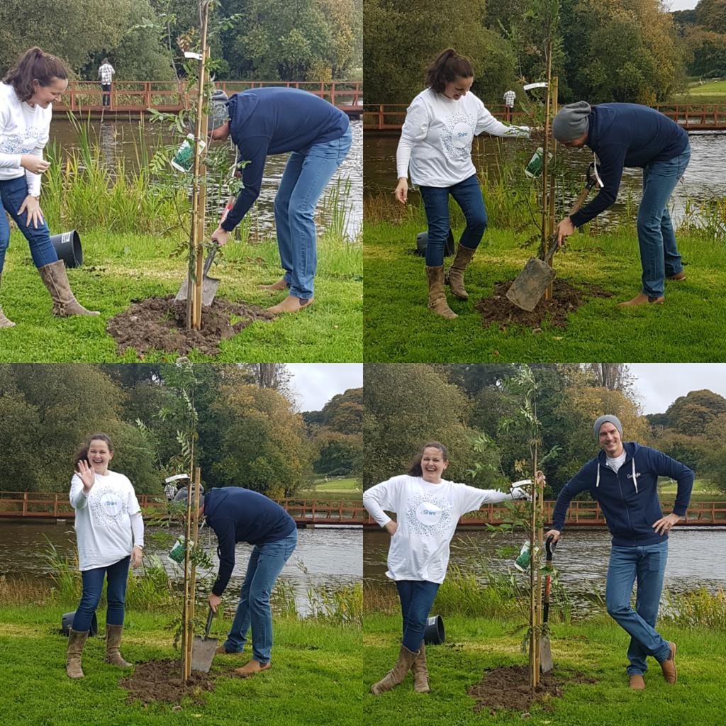 embronic's tweet photo. The finale to a grand day - the official tree planting @Barretstown @Shireplc #ShireGDS #Ireland  #givingback #volunteering #community https://t.co/K5k51rhQCi