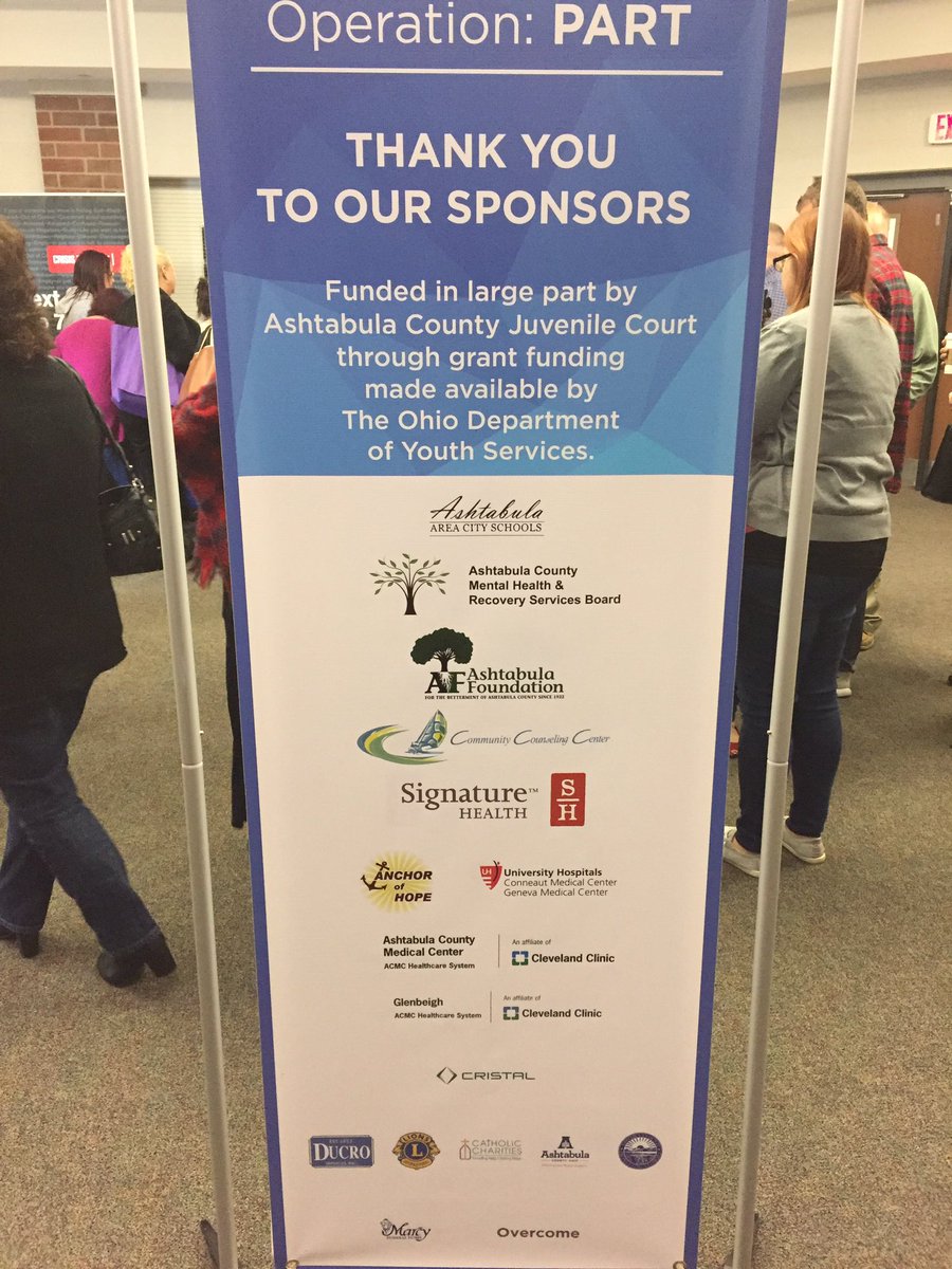 cccohio's tweet photo. What an impressive list of sponsors for Operation: PART in #Ashtabula!@cccohio is proud to be among these great organizations. @acprevention https://t.co/NwsVtGffAa