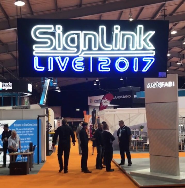 TheSignShowUK's tweet photo. And we're finished! What a brilliant three days at #SignLinkLive - thank you so much for your support at our debut event! #signs #signmaking https://t.co/m3ae7NH8dS