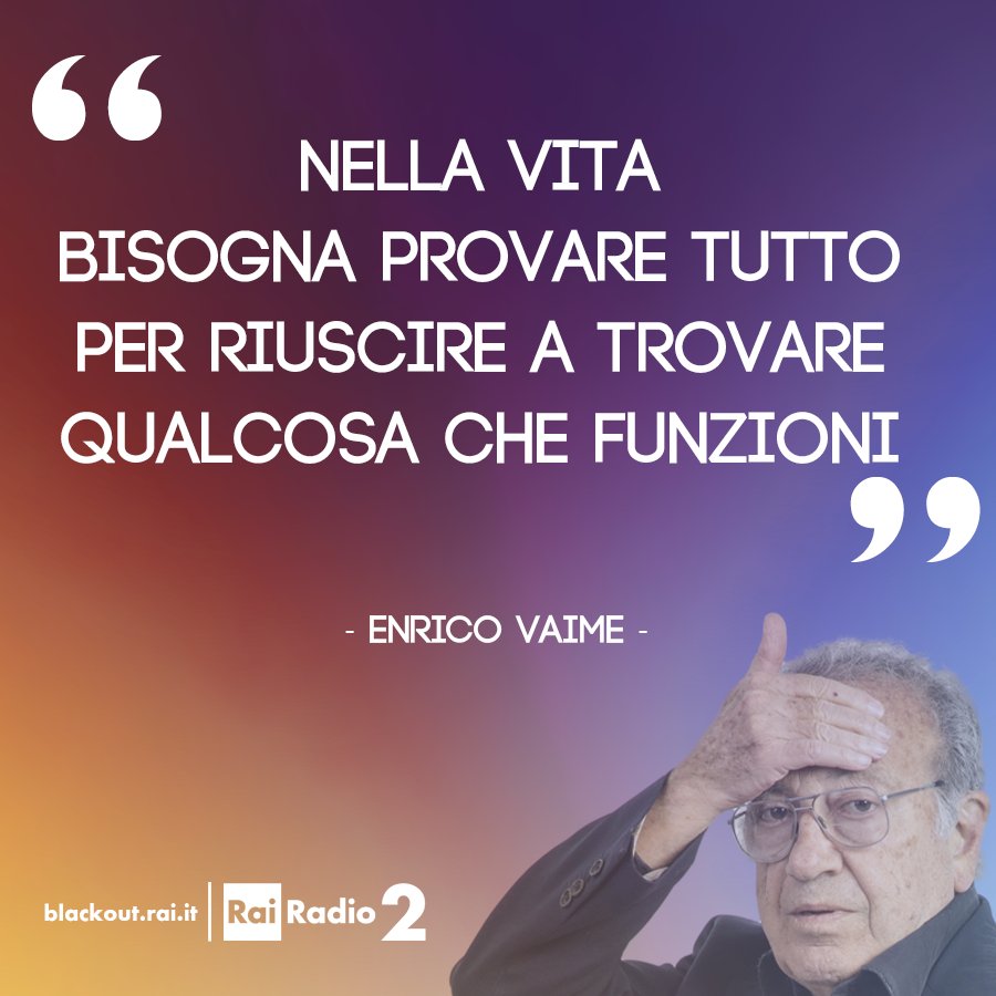 #BlackOut è ON AIR il sabato e la domenica dalle 7:45 alle 9:00, con <a href="/enrico_vaime/">Enrico Vaime</a>, <a href="/CifolaF/">federica cifola</a>, <a href="/NuzzoDiBiase/">Nuzzo Di Biase</a> ed <a href="/edoferrario/">Edoardo Ferrario</a>