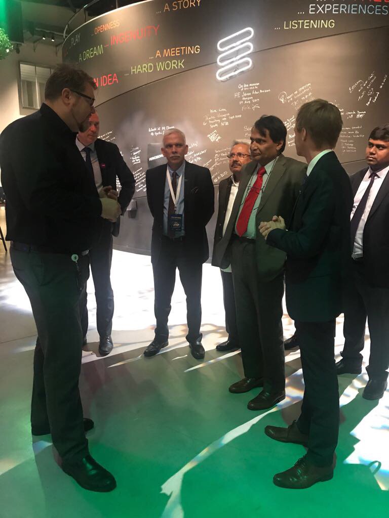 Suresh Prabhu (@sureshpprabhu) on Twitter photo Discussing innovative technologies and opportunities for India at the Ericsson Studio,Kista,Sweden Discussing innovative technologies and opportunities for India at the Ericsson Studio,Kista,Sweden