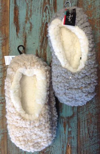 MeridysRetail's tweet photo. So many cute socks and slippers! Don't miss out on these. Come shop with us today! #worldssoftest #charliepaige https://t.co/Ix5dn28LVp