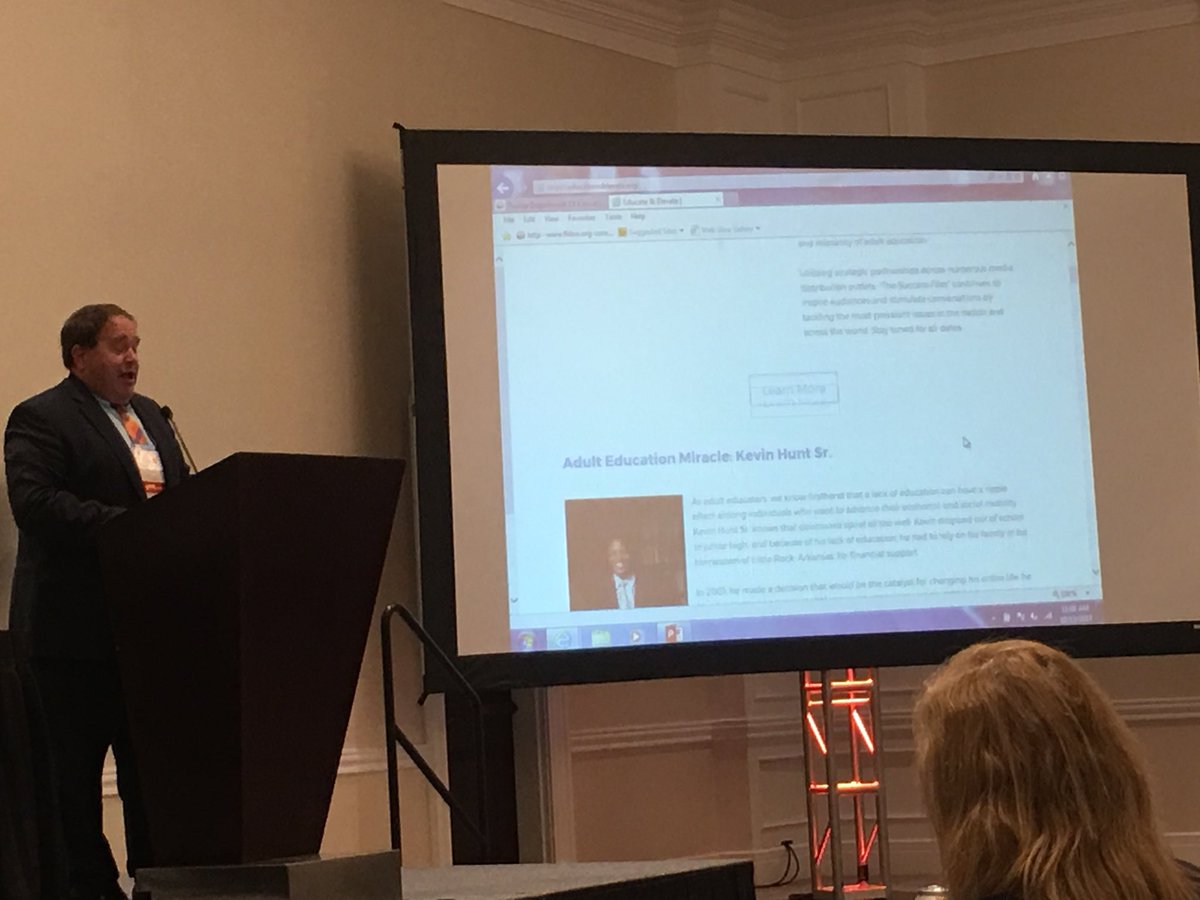 MelSfef's tweet photo. My esteemed colleague @JefferyArnott sharing @COABEHQ Educate and Elevate information at the @ACEofFlorida 2017! Support Adult Ed! https://t.co/DbMQh1uoZR