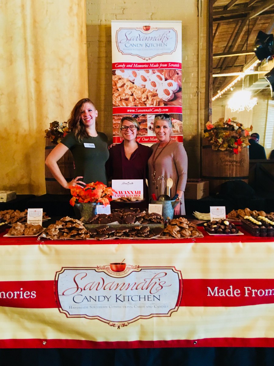 savcandy's tweet photo. Our ladies representing us at #DineSouth last night! Did you stop by our booth to grab any delicious candy? Thanks for having us @south_mag! https://t.co/dyIjCOi5y8