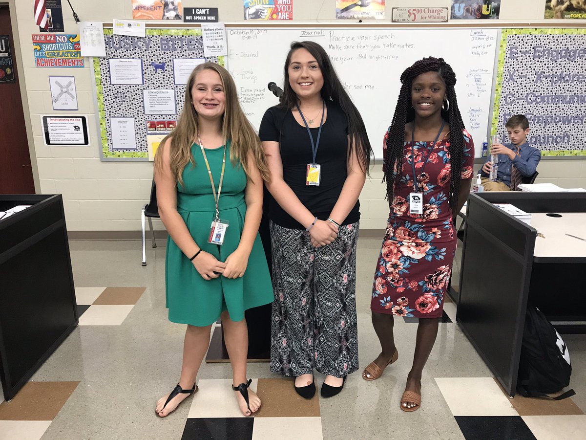 CoachK_TL_CSMS's tweet image. 8th Grade @CSMS_Huskies Teen Leadership Class gave speeches on Tues: &quot;A Goal I Want To Reach Before H.S. and Two Ways That I Can Reach It&quot;