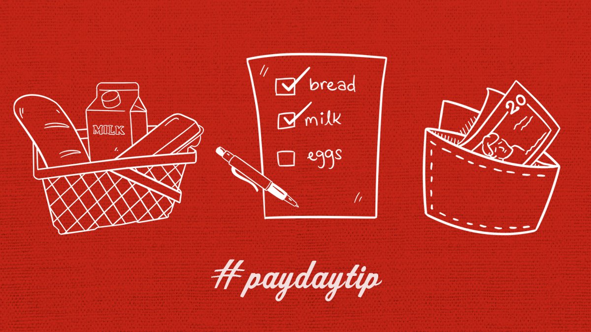 ChurchsChicken's tweet photo. #PayDayTip: Make a list and check it twice. When you do your weekly shopping, try to make a list and REALLY stick to it. Does wonders. https://t.co/DA8rT7Qk92