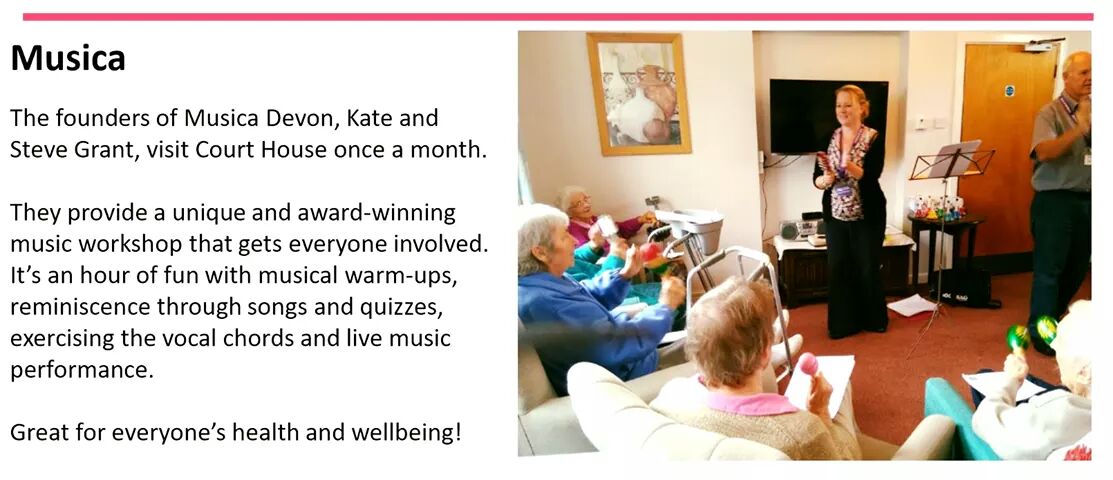 kandsgmusic's tweet photo. We love visiting Court House Residential Home in #Cullompton  &amp; are delighted to be featured in their Autumn Newsletter 😀 https://t.co/rbeMsoNI70