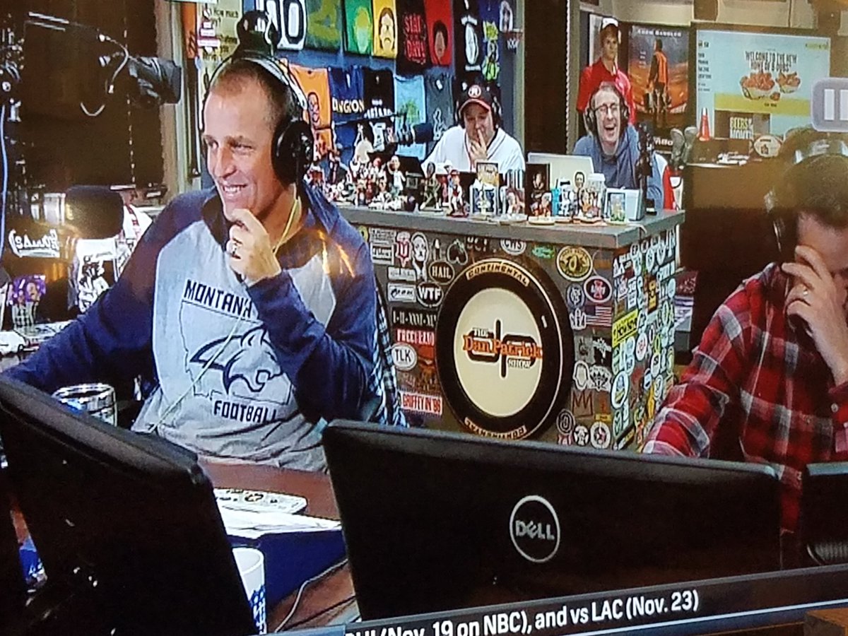BozemanAD8R's tweet photo. Always good to watch\listen to @dpshow and see @PaulPabst wearing MSU Bobcat gear.
#GoCatsGo
#wegotthevim https://t.co/lWgCzGMfz9