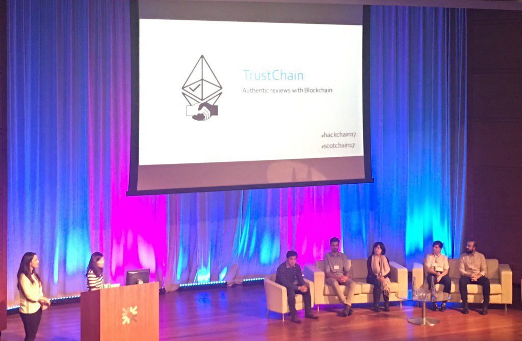 LegalHackersSco's tweet photo. Go team TrustChain 👏👏👏 #ScotChain17 #legalhack https://t.co/0uF0jLmUQX
