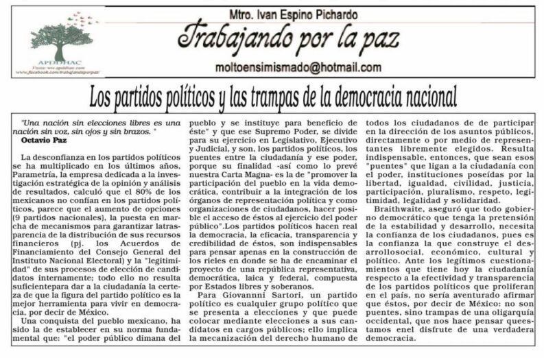 apddhac's tweet photo. Como cada #Viernes los invitamos a leer la columna #TrabajandoporlaPaz de @IvanEspino23 #Pag8
https://t.co/NJsXVXB3KY https://t.co/UZd0rxa1KU
