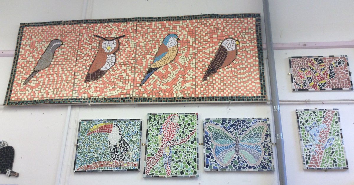 uplands_school's tweet photo. Our art exhibition work is now up in school, brightening up the walls and showing off the range of mediums used by the children. #creative https://t.co/6bFCxdzTXU