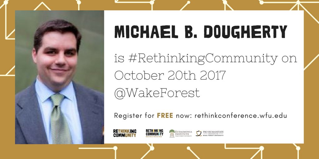 MHarrisPerry's tweet photo. I know @michaelbd will ask us to examine the question #IsCommunity from surprising angles @WakeForest in just one week. Register to join. https://t.co/rpUu7R0hfi