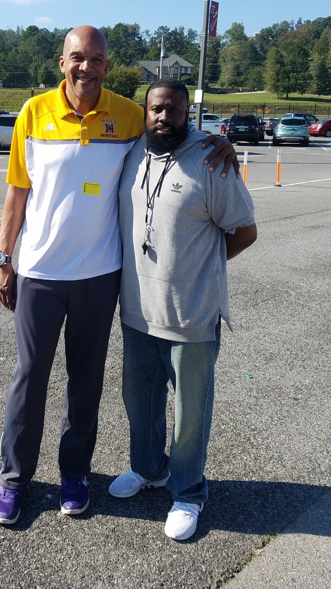 CoachL1's tweet photo. Miles College Coach Douglass came through to check on our guys today. #fearthespear #PVOBLEMS https://t.co/Wvb8EDd8HC