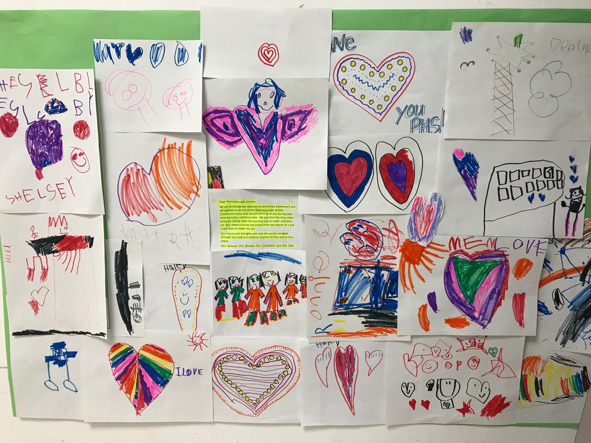 Kinder Otters sending love to PHS!