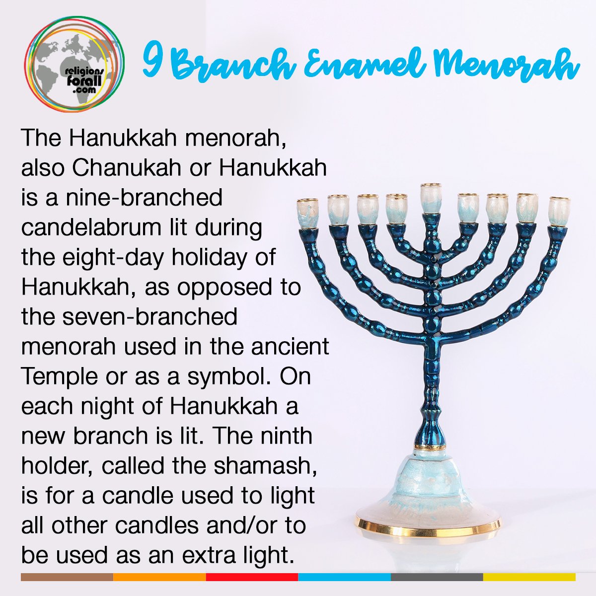 Religionsforall's tweet photo. The menorah is among the most widely produced articles of Jewish ceremonial art. Get yours here 👉👉 https://t.co/i61MHtHnyF https://t.co/1c4W8xLjRT
