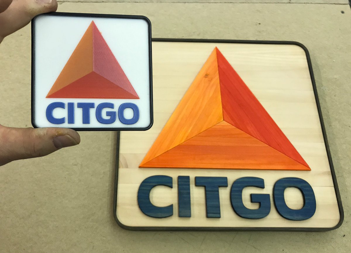 Stratasys j750 full color 3D Print with the assist on this wooden homage to a Beantown classic #3dp #stratasys #woodworking #MIT