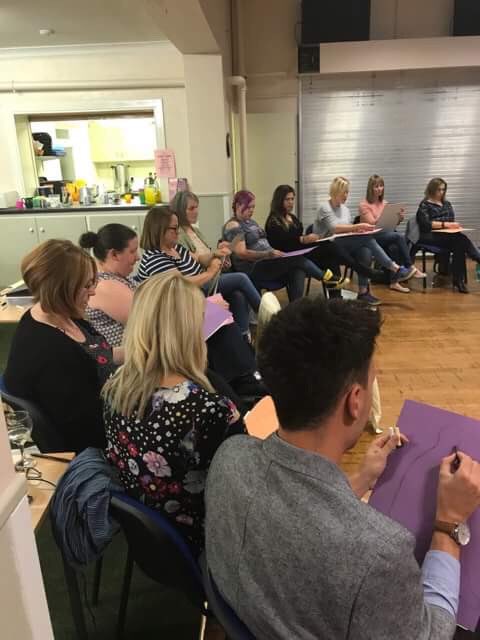 WillFoxxTV's tweet photo. Loved filming at the @PimmsandNeedles life drawing session with @donnafeeneyuk. The ladies even drew me before I left. On the TV next Monday https://t.co/Z9DdmH9ipl