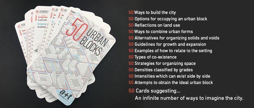 DesignApplause's tweet photo. 50 Cards suggesting... An infinite number of ways to imagine the city https://t.co/YSGpRHrLcm @aplust_arch #urbanblocks https://t.co/3LvNnIU6Mc