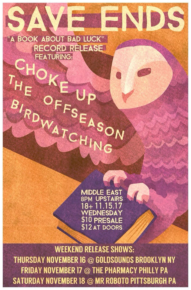 Boston!  Here's the info for our Record Release show in November w/ <a href="/Choke_Up/">Choke Up</a> <a href="/theoffseason/">The Offseason</a> and Birdwatching