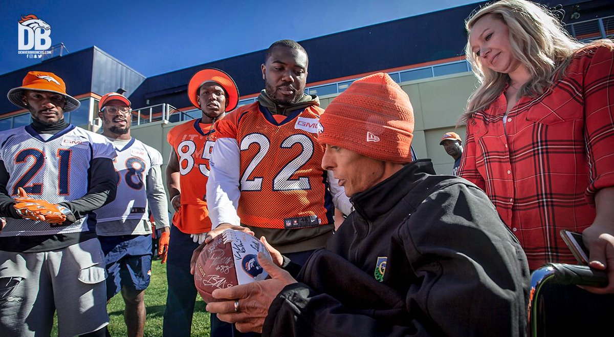 Broncos's tweet image. .@5280turf — you are the definition of what it means to #FightLikeABronco.

We're proud to have you as a part of our team.