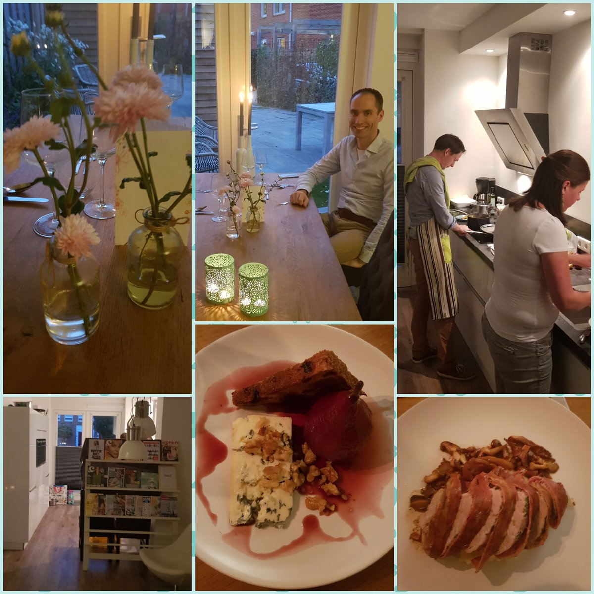 Bij de talentenveiling van de <a href="/jacobikerk/">Jacobikerk Utrecht</a> een "romantisch diner voor 2" gewonnen en vanavond genoten van n heerlijk etentje! #inonseigenhuis