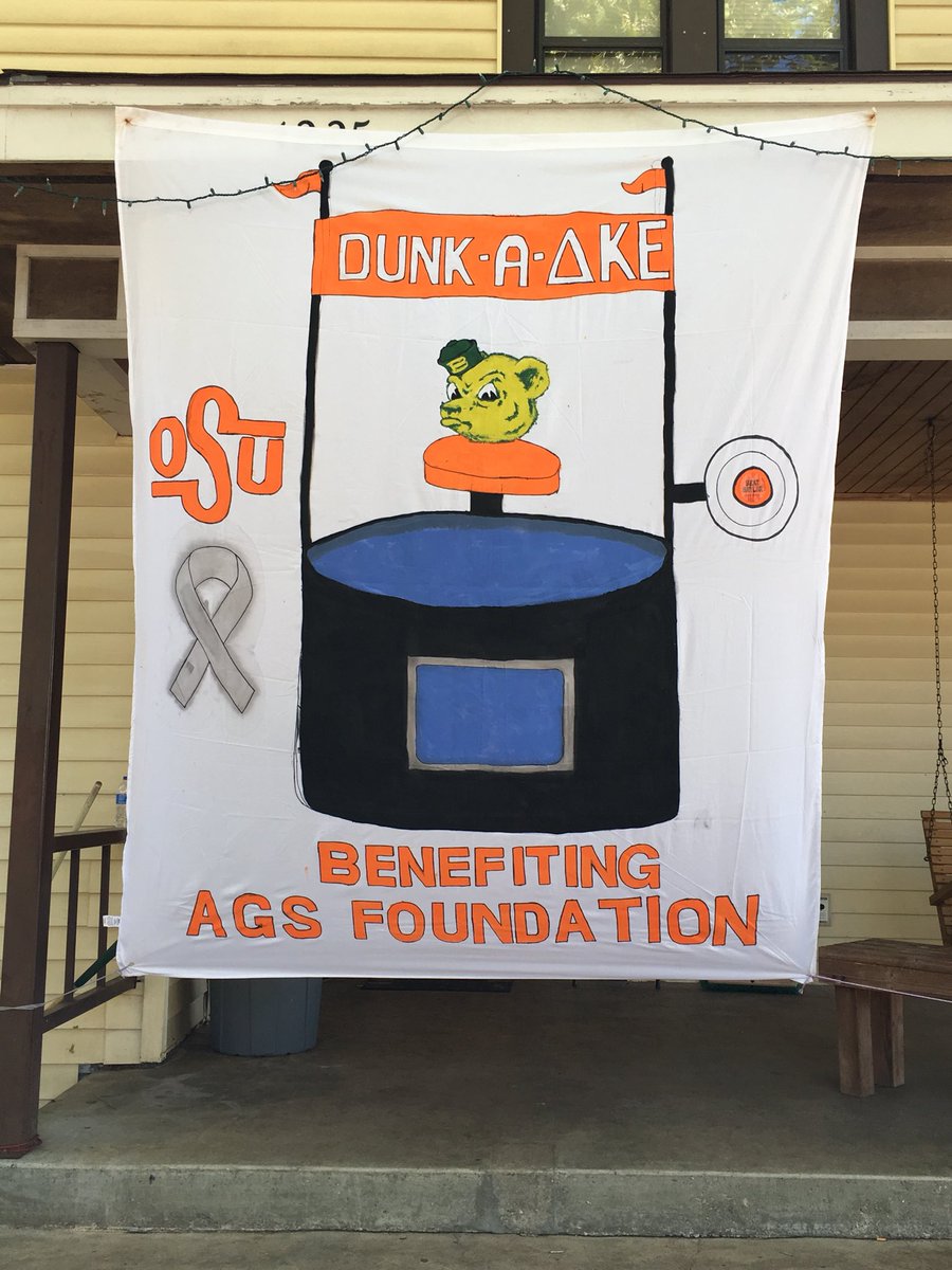 Make sure to stop by during walk around &amp; Dunk-a-Deke! All proceeds are going to Andrew Garwood Strong Foundation for brain cancer research
