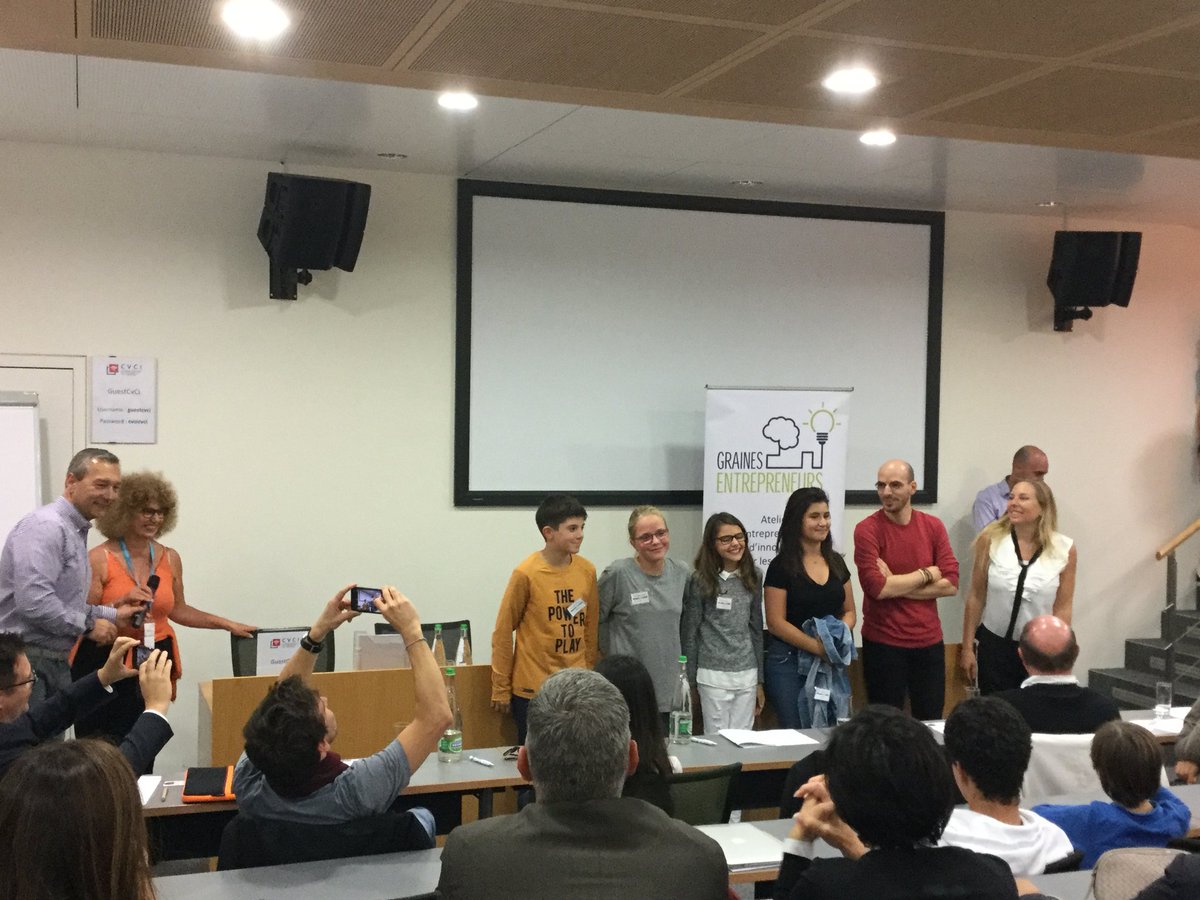 sanjafabrio's tweet photo. Le grand finale pour les #entrepreneurs en herbe à @CVCI_Lausanne aujourd'hui.  Merci @Graines_Entrepr pour l'inspiration! https://t.co/rsADj2eFt6